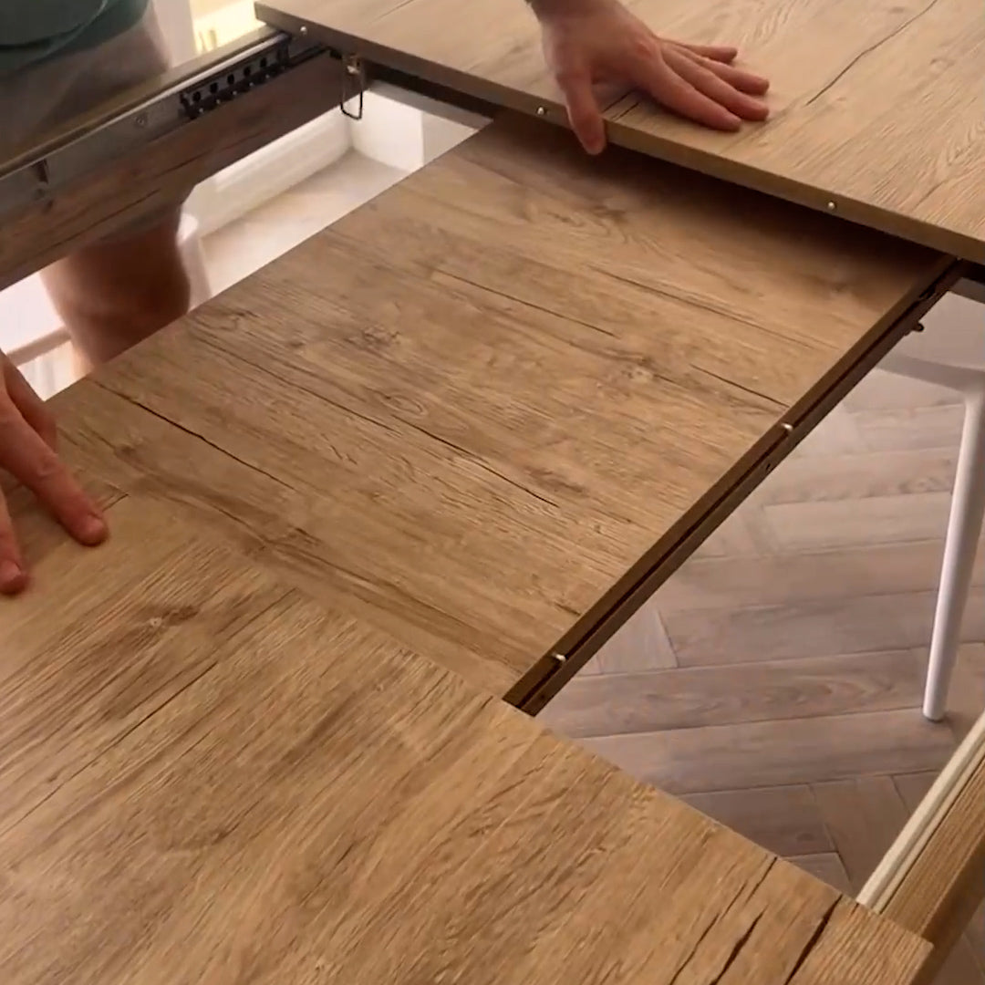 Table extensible Cuisine, Easy, 140(220)x90 cm, Chêne naturel