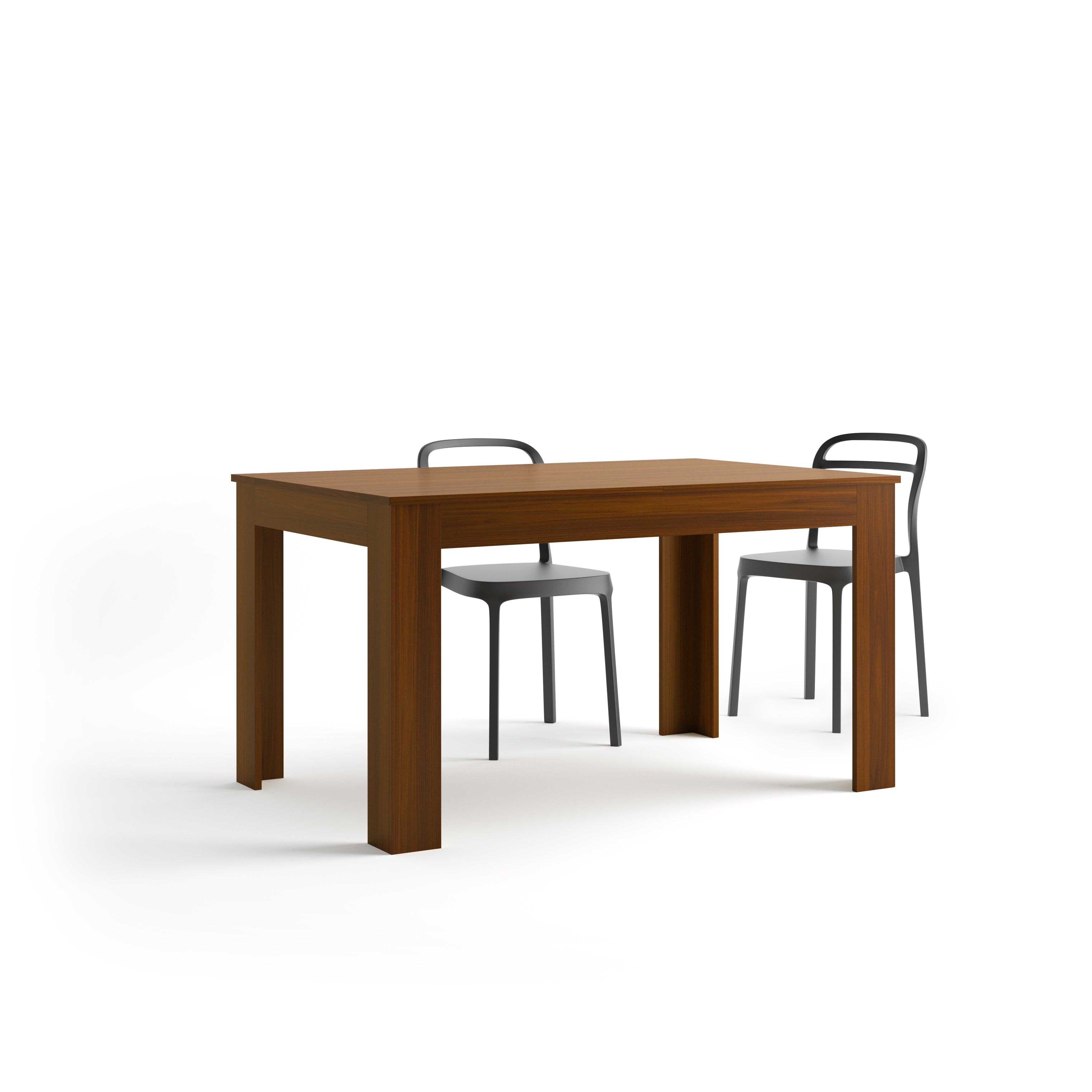 Table extensible Cuisine, Easy, 140(220)x90 cm, Noyer - Detail image 4