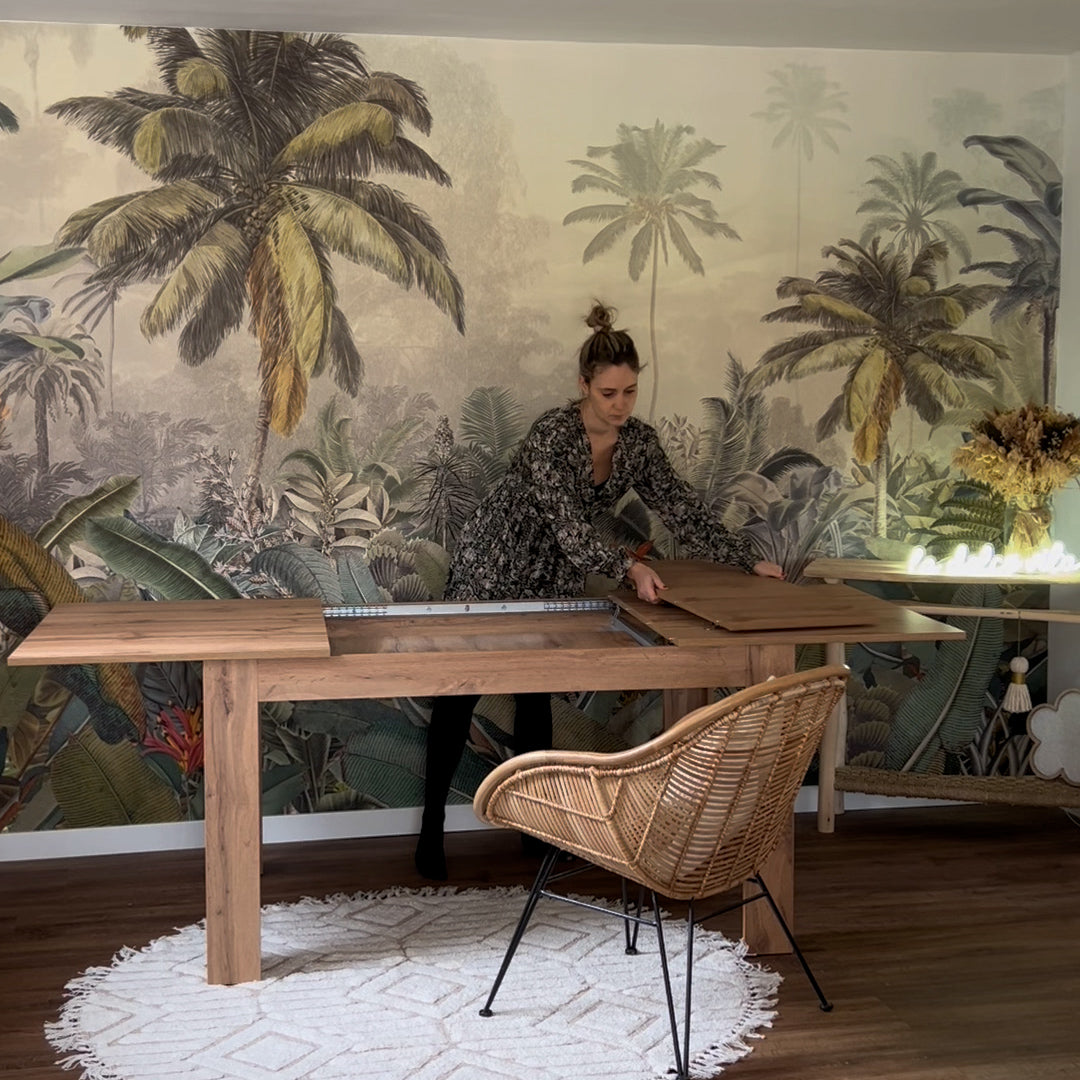 Extendable Dining Table, Easy, 140(220)x90 cm, Rustic Oak