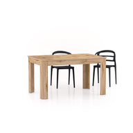 Mesa de jantar extensível, Easy, 140(220)x90 cm, carvalho rústico