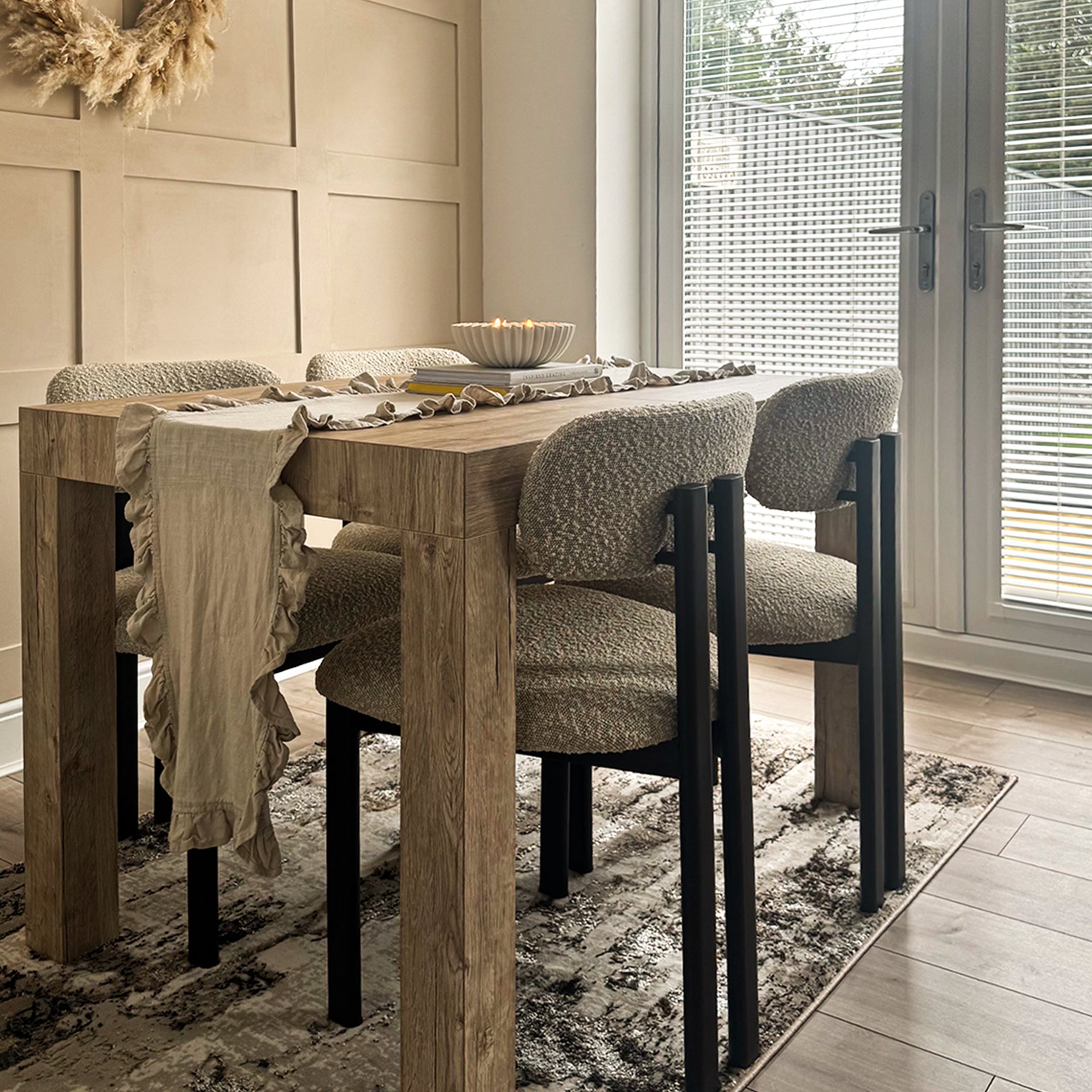 First Extendable Table, 120(200)x80 cm, Oak - Set image 5