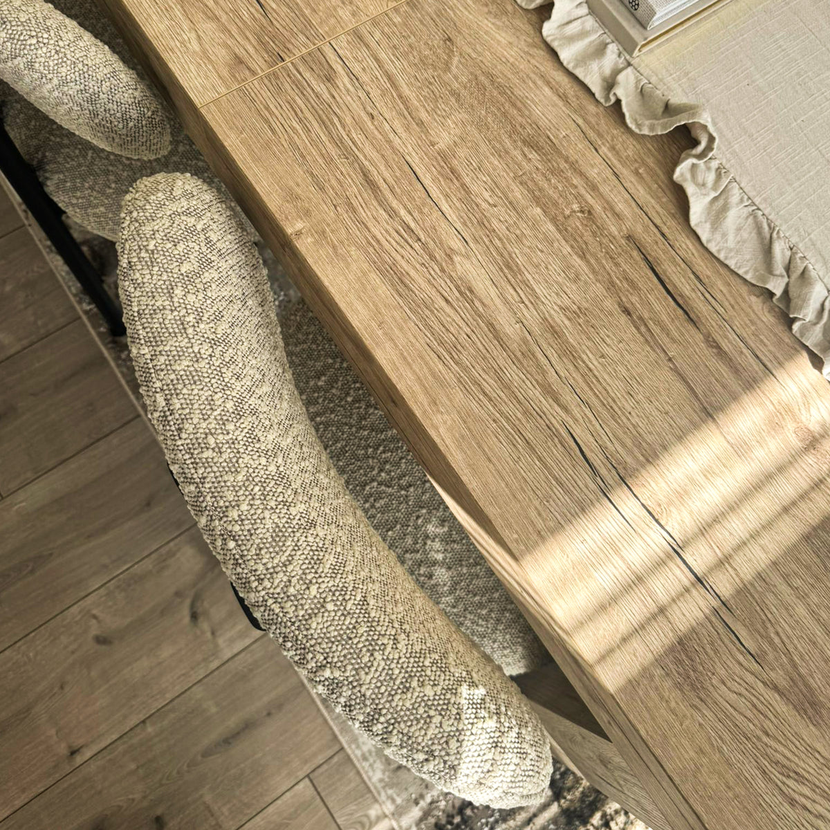 Mesa Extensível First, 120(200)x80 cm, Carvalho - Imagem do conjunto 7