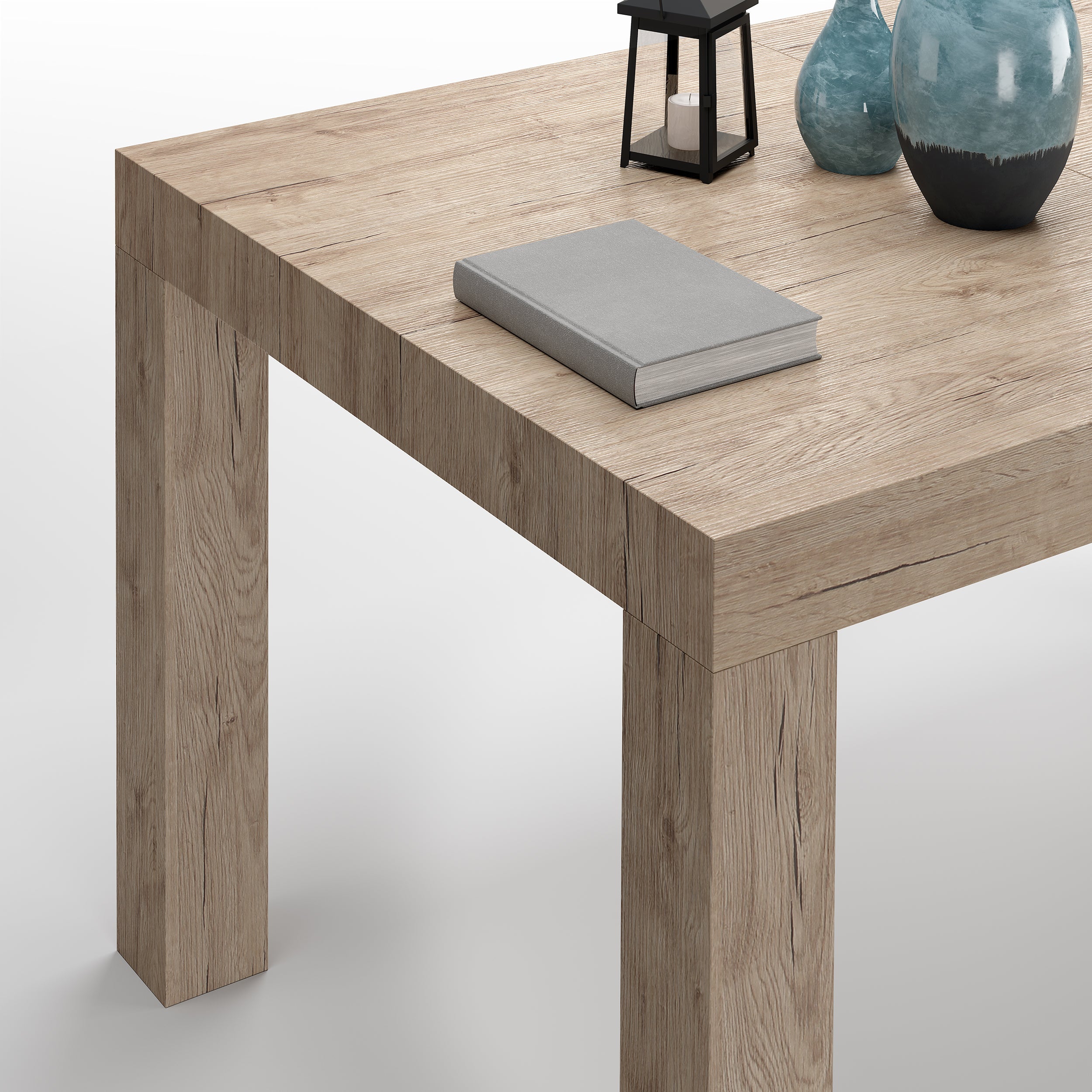 First Extendable Table, 120(200)x80 cm, Oak - Detail image 6