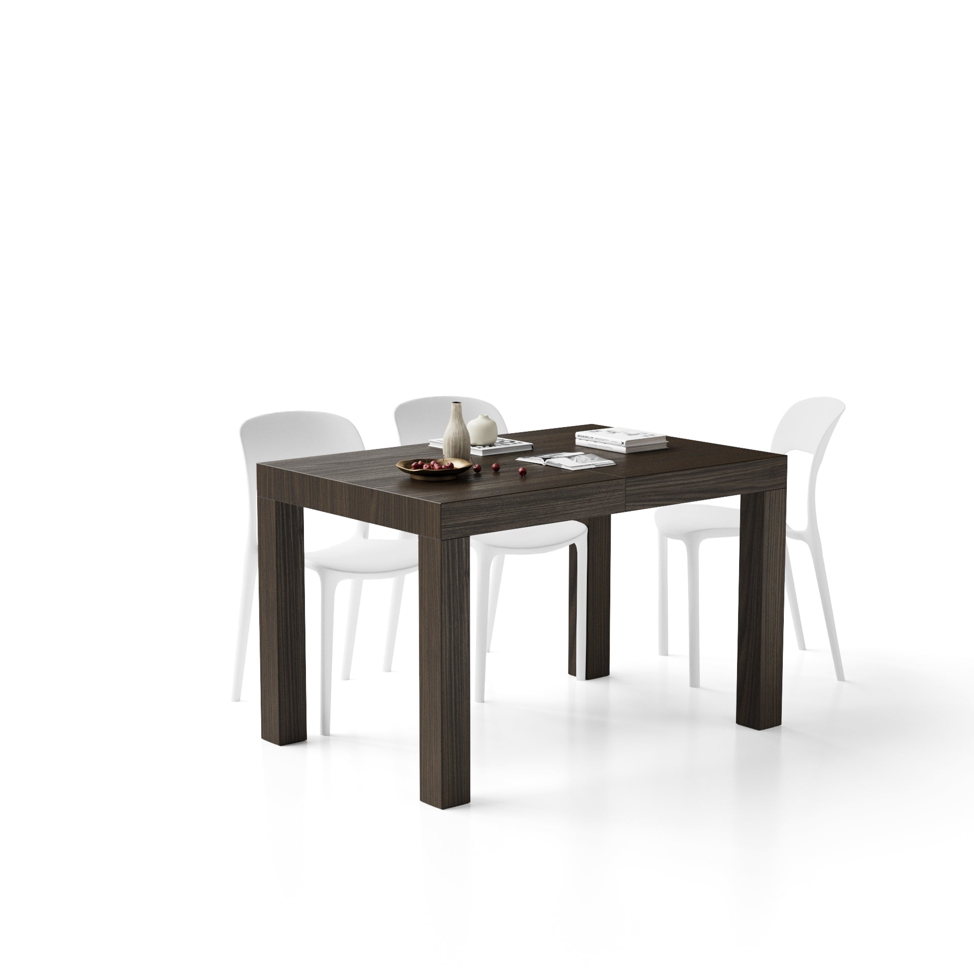 Tavolo Allungabile First, 120(200)x80 cm, Noce Scuro - Immagine dettaglio 4