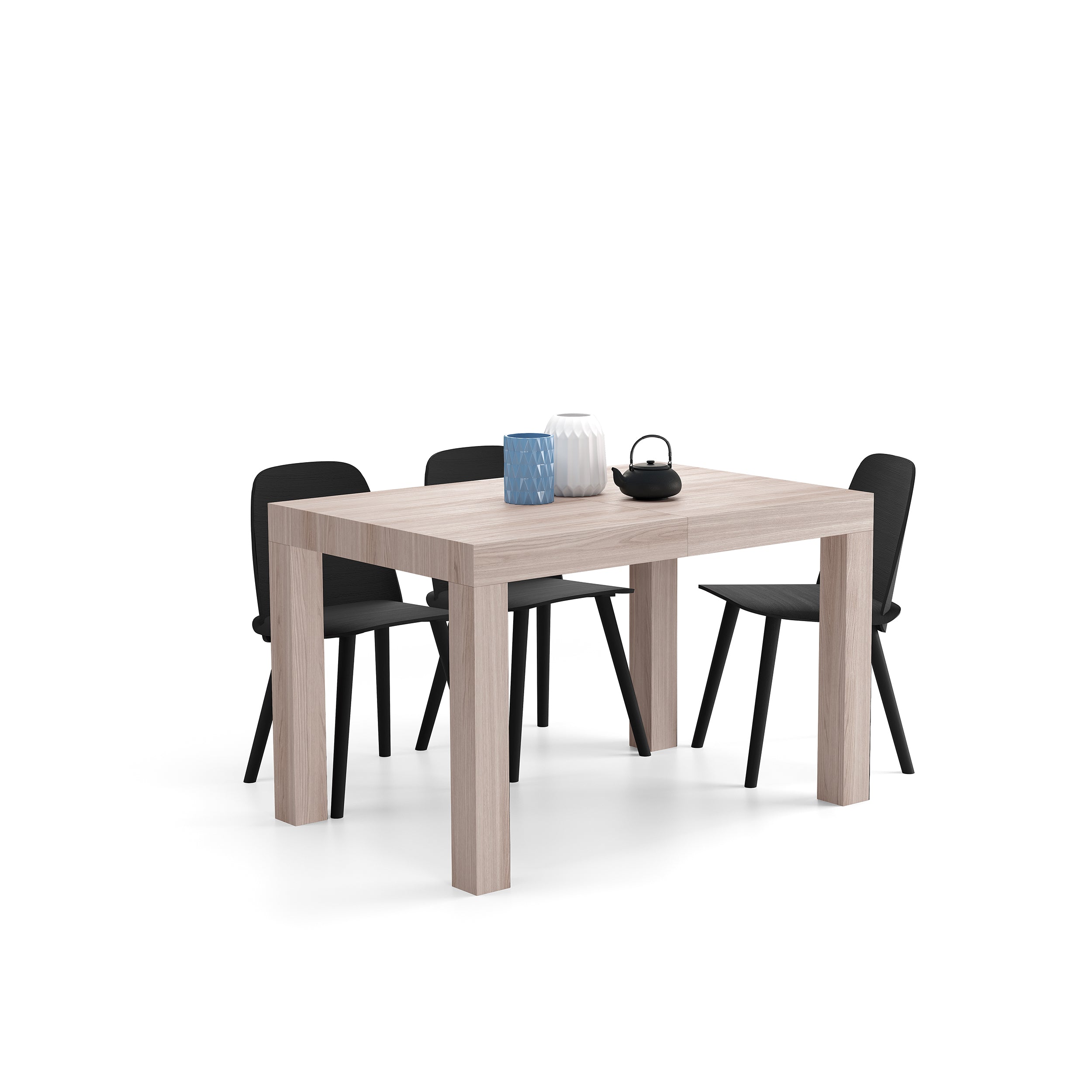Table à manger extensible, First, 120(200)x80 cm, Orme Perle - Detail image 4