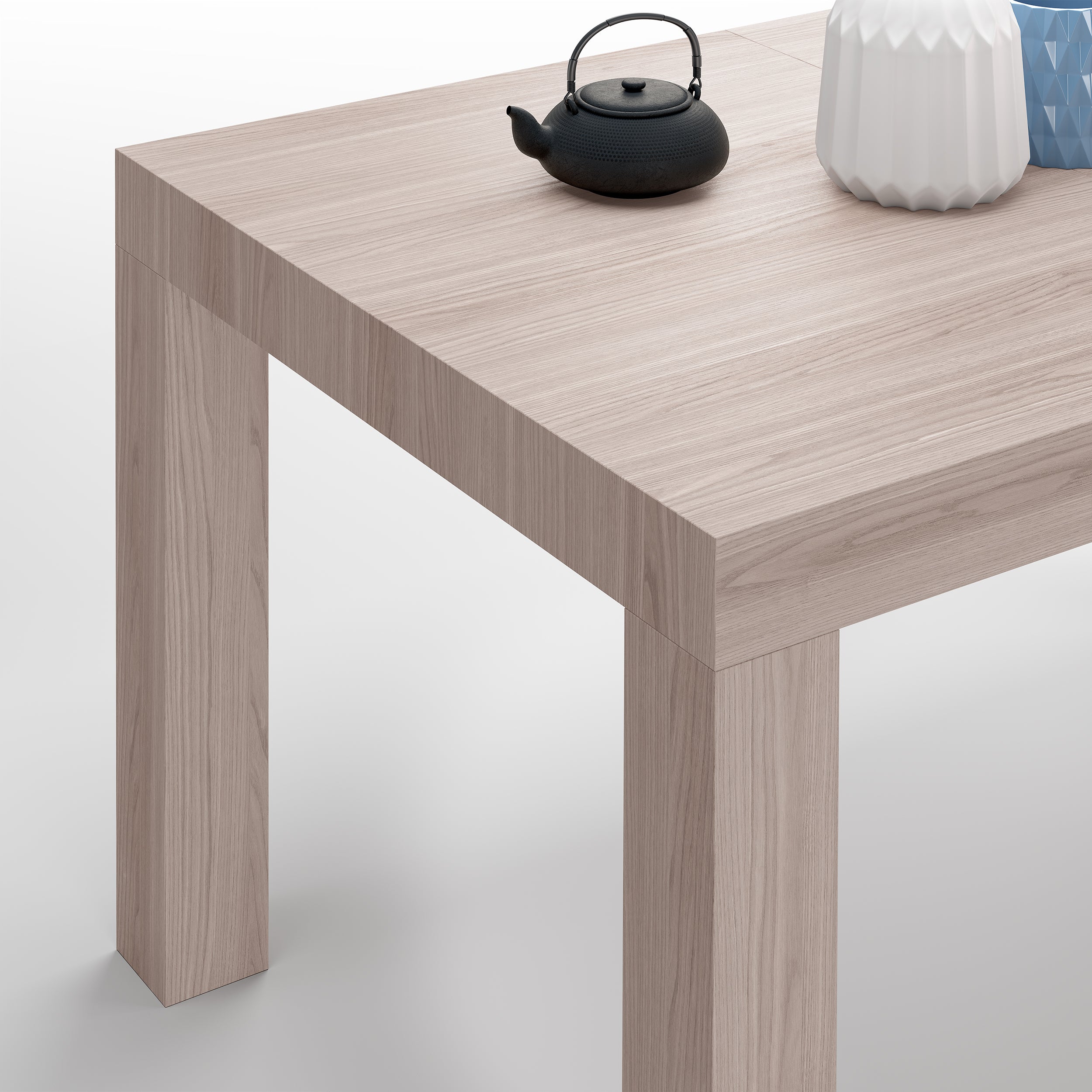 Table à manger extensible, First, 120(200)x80 cm, Orme Perle - Detail image 5