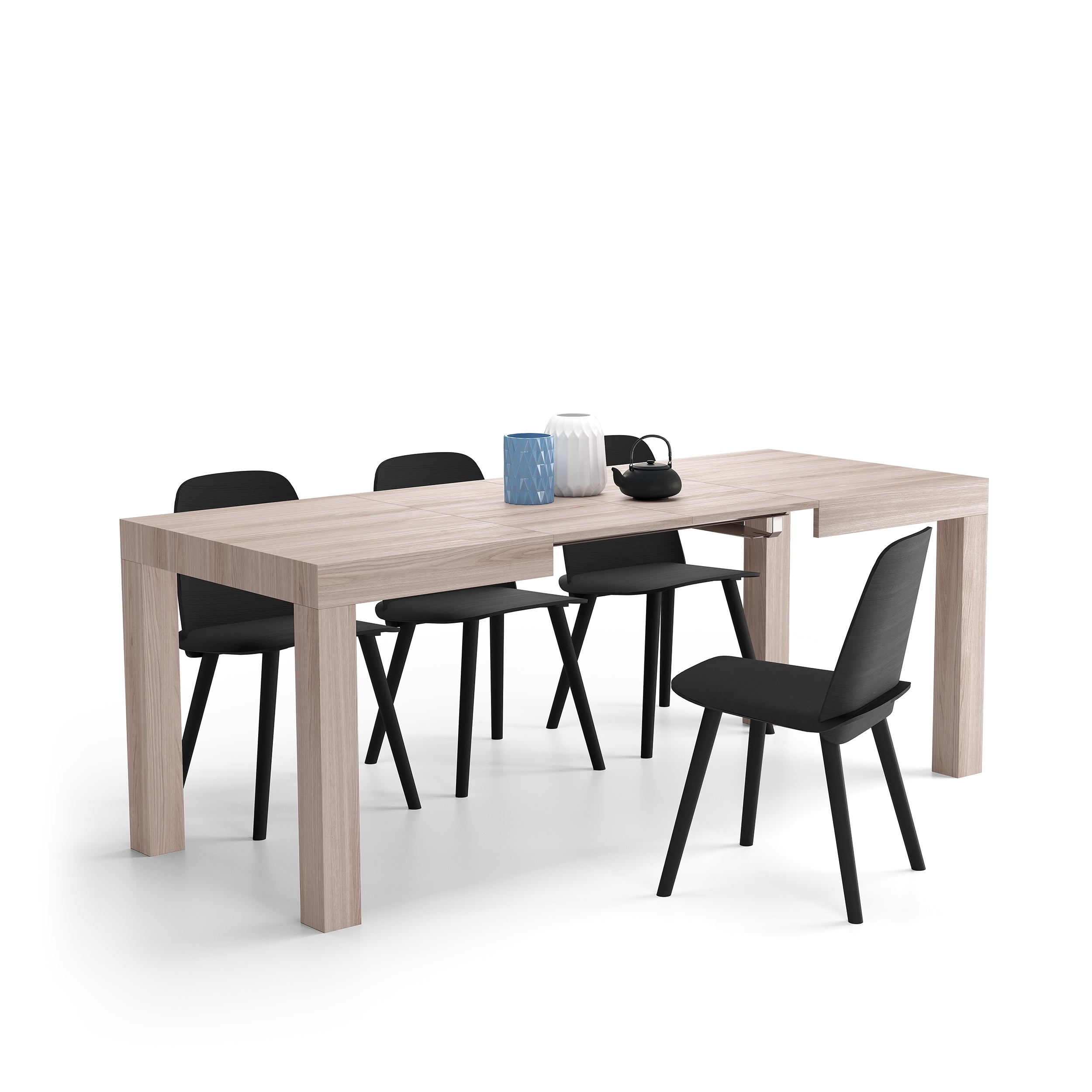 First Extendable Table, 120(200)x80 cm, Pearled Elm - Detail image 3