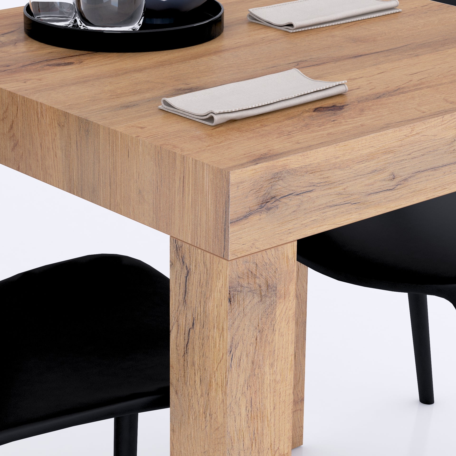 Mesa Fija First, Madera Rústica