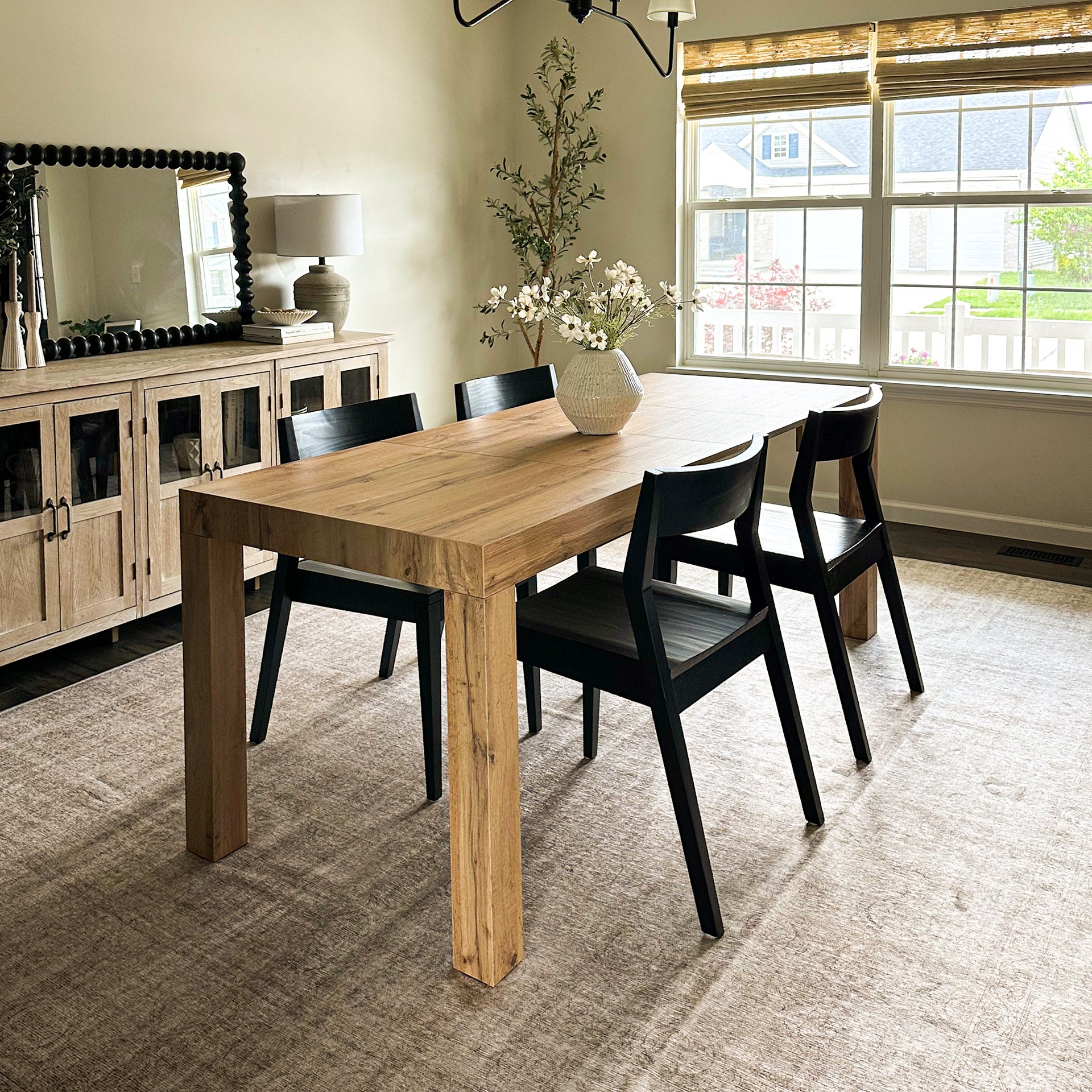 Tavolo Allungabile First, 120(200)x80 cm, Rovere Rustico - Immagine ambientata 4