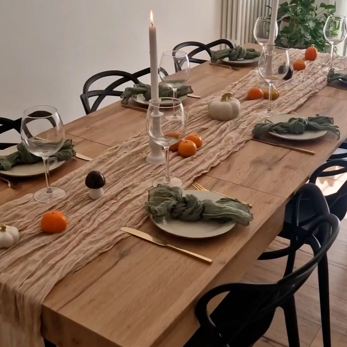 First Extendable Table, 120(200)x80 cm, Rustic Oak