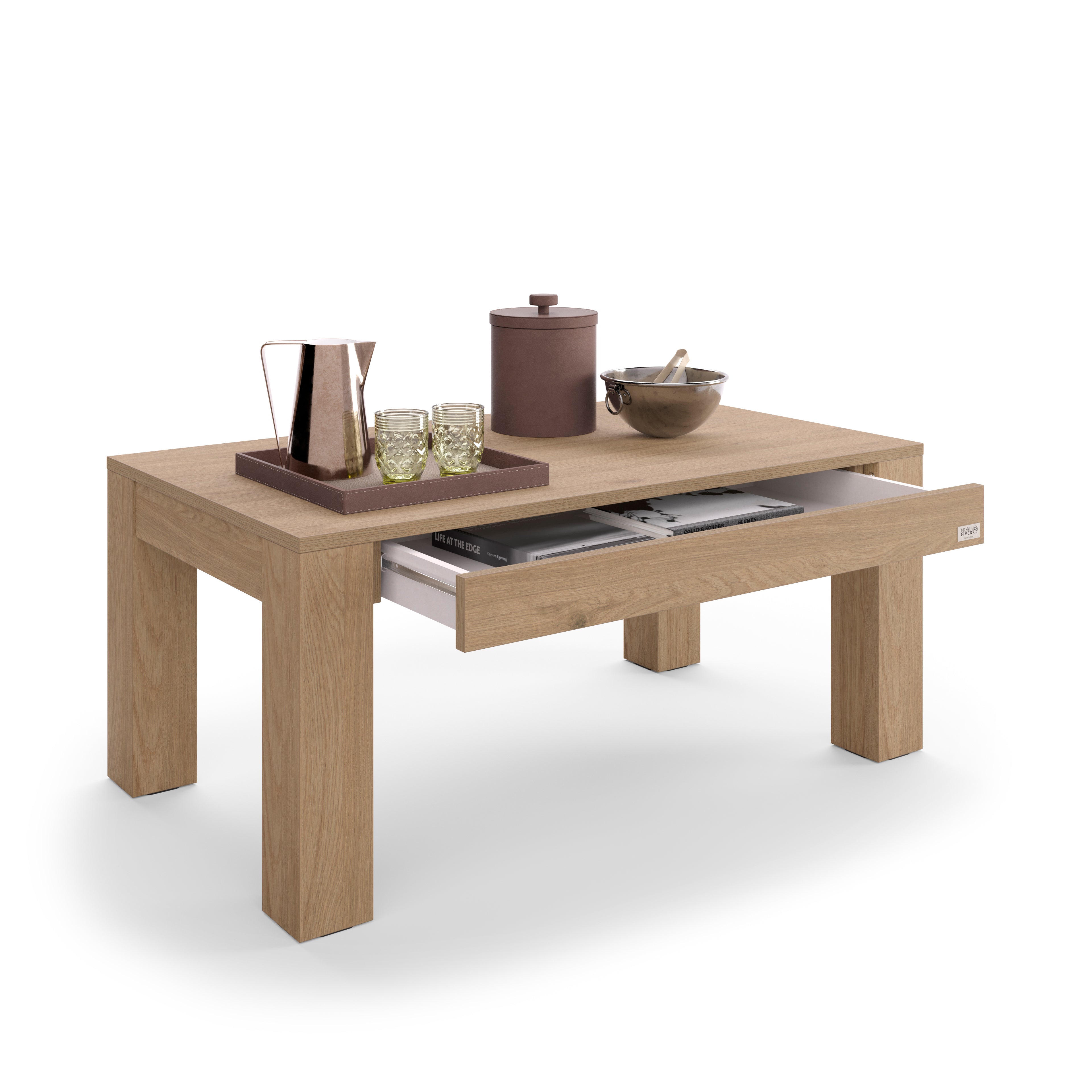 Rachele Coffee Table 104x60 cm, Light Oak - Detail image 1