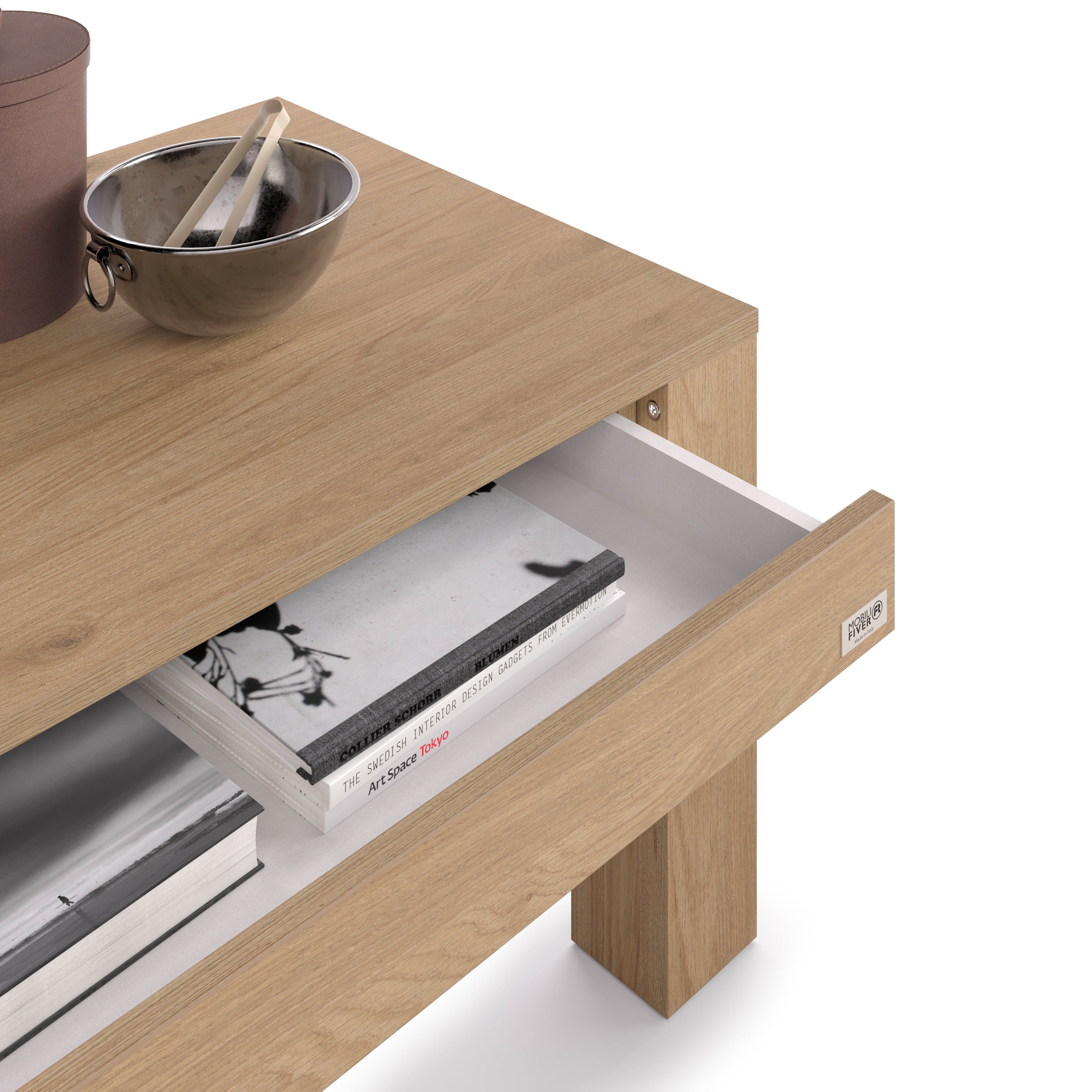 Rachele Coffee Table 104x60 cm, Light Oak - Detail image 3