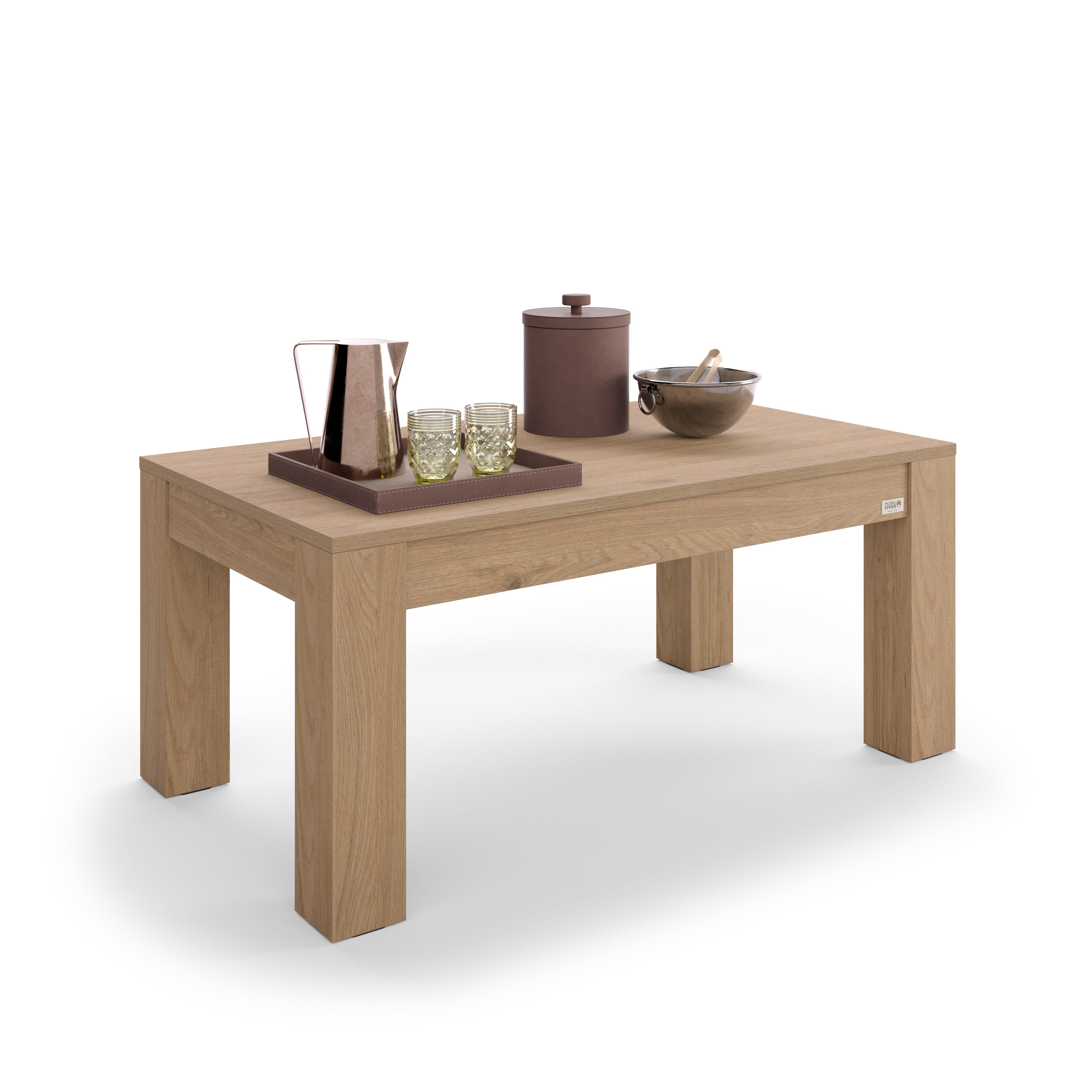 Tavolino da salotto Rachele 104x60 cm, Rovere Naturale