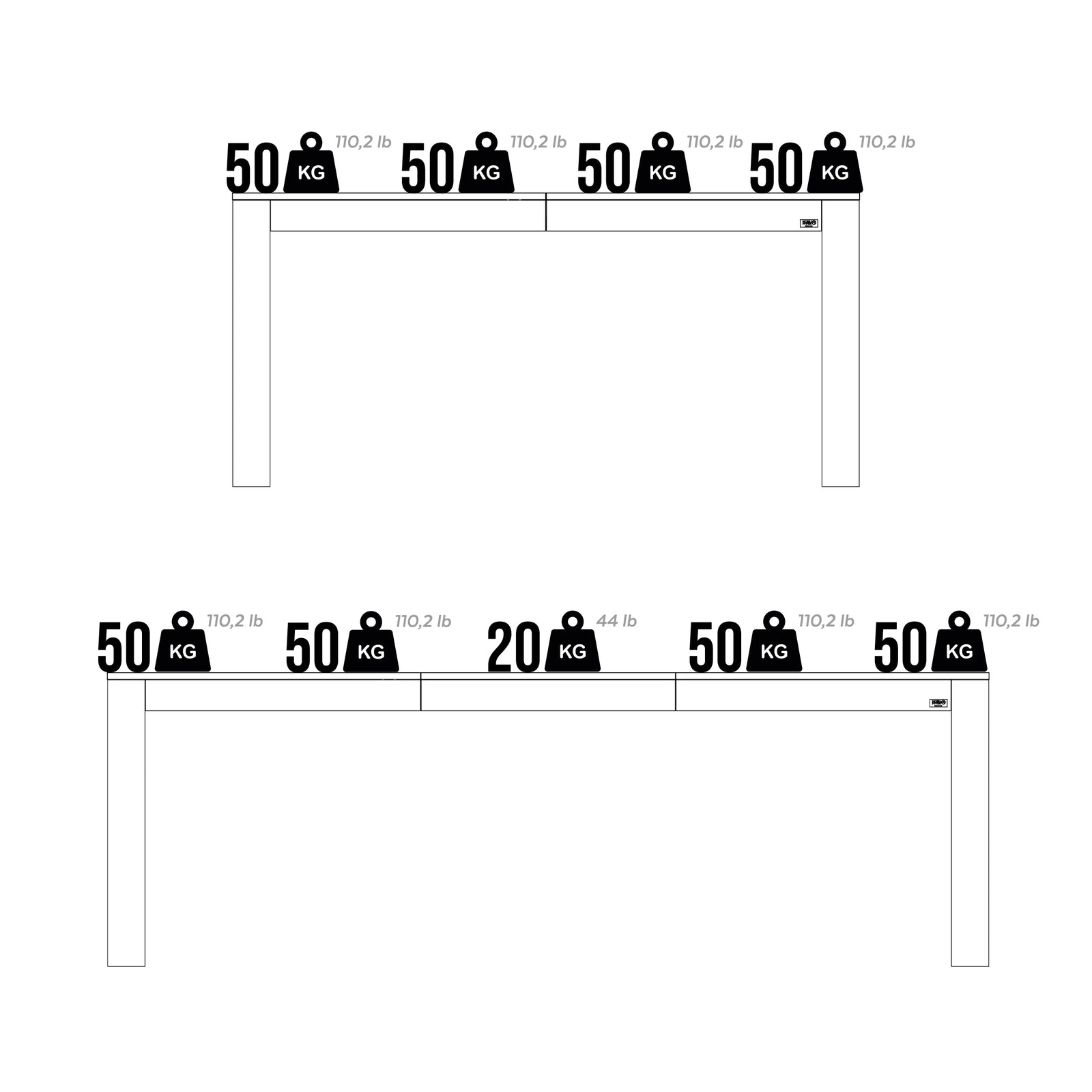 Table extensible Rachele 160(225)x90 cm, Frêne Noir - Immagine tecnica 3