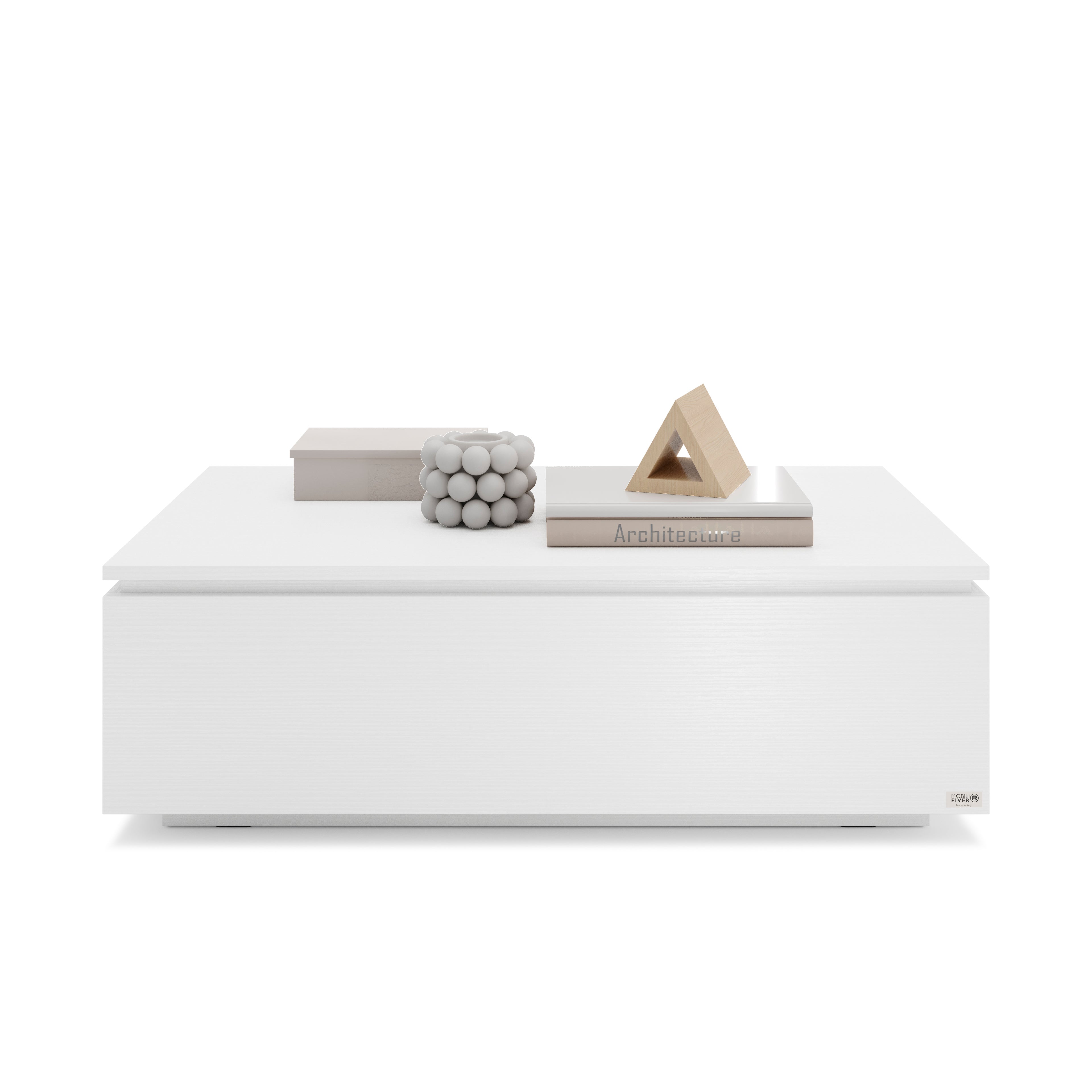 Table basse avec coffre, X, Frêne Blanc - Detail image 2