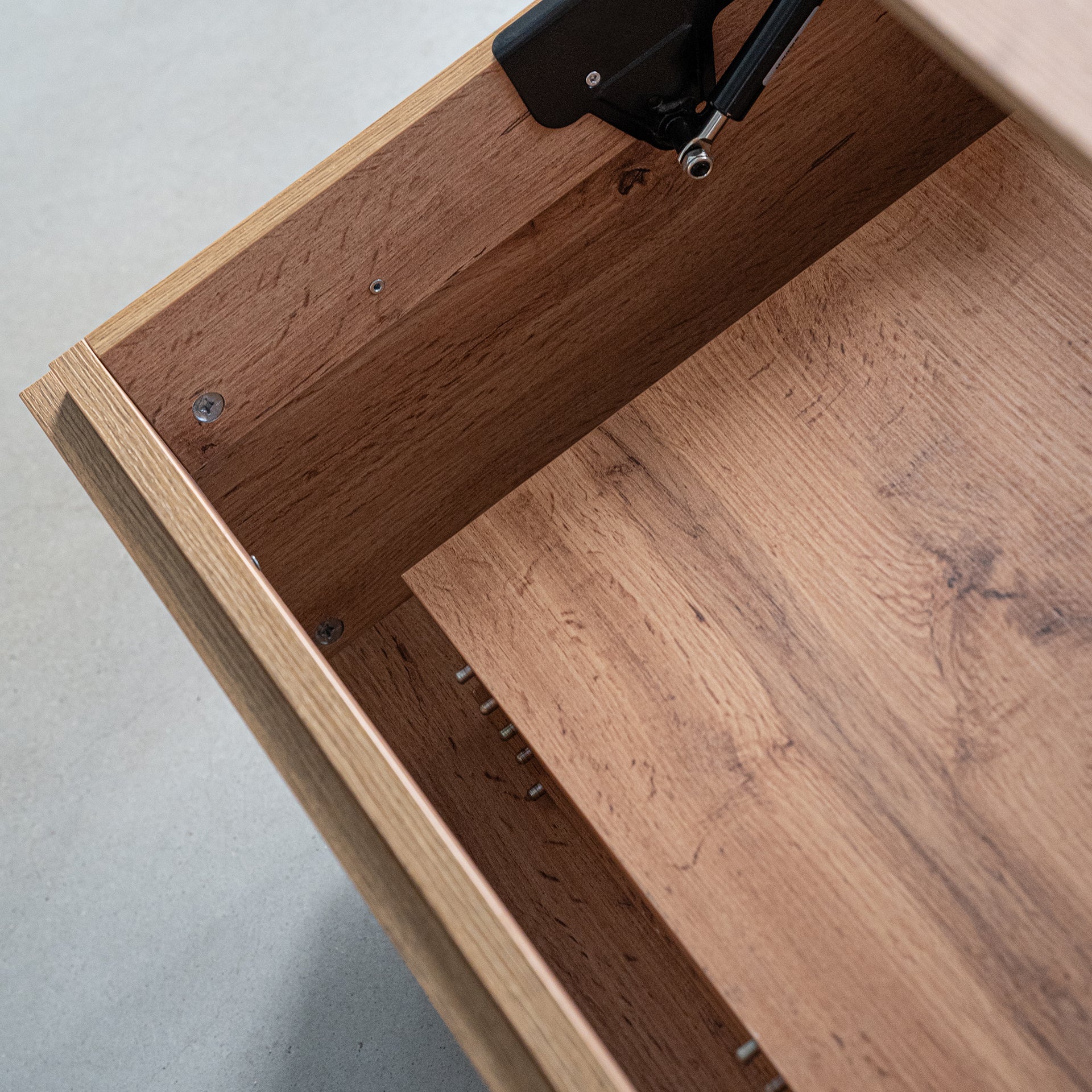 Table basse avec coffre, X, Bois Rustique - Set image 3