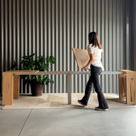 Tavolo Consolle Allungabile Evolution, 45(305)x90, Rovere Naturale