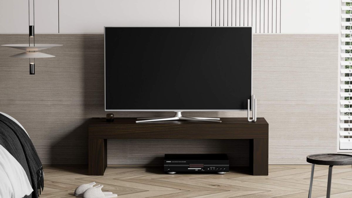 TV-Schrank Evolution 120x40, Nussbaum, Dunkel mit kabellosem Ladegerät Umgebungsbild 1