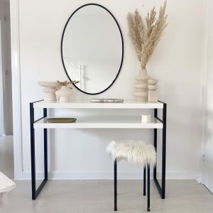 Table console, Luxury, Blanc brillant