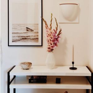 Mesa de entrada - Consola Luxury Branco Brilhante