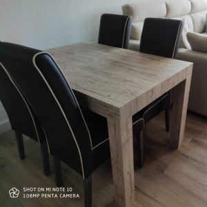 First Extendable Table, 120(200)x80 cm, Oak customer image 2