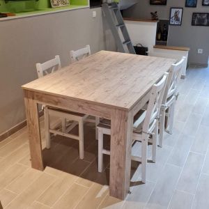 First Extendable Table, 120(200)x80 cm, Oak customer image 6
