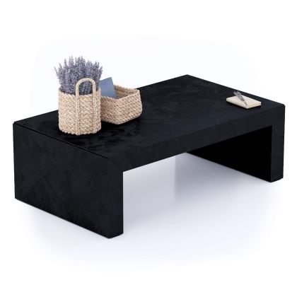 Angelica Coffee Table, Concrete Effect, Black main image