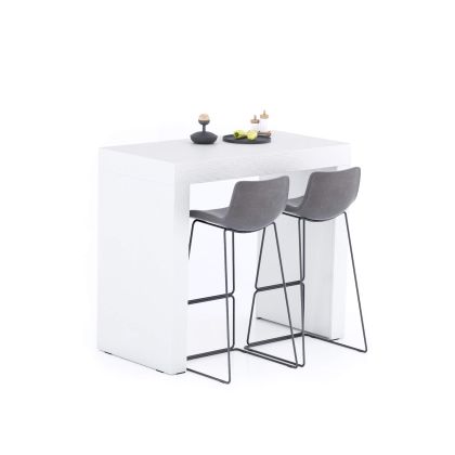 Table Haute Evolution 120x60, Frêne Blanc