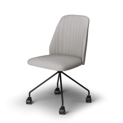 Cadeira de escritório com rodas, Romina - cinza claro imagem principal