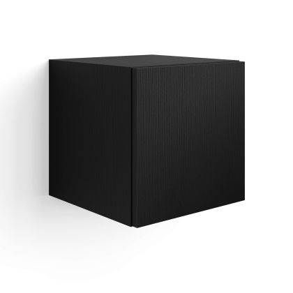 Unidad de pared Easy 36 con puerta abatible, color madera negra imagen principal