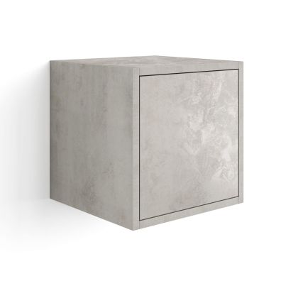 Armário de parede Iacopo 36 com porta articulada, cimento cinza