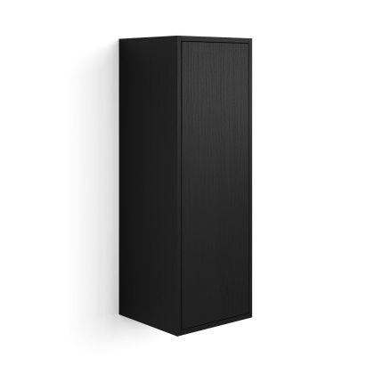Unidad de pared Iacopo 104 con puerta abatible, color madera negra imagen principal