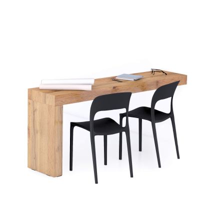 Evolution Desk 180x40, Rustic Oak with One Leg main image