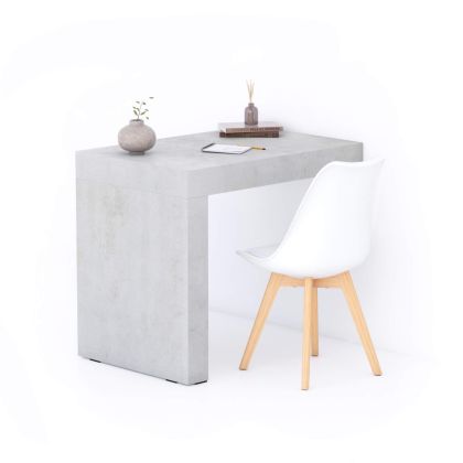 Evolution Desk 90x60, Concrete Grey with One Leg
