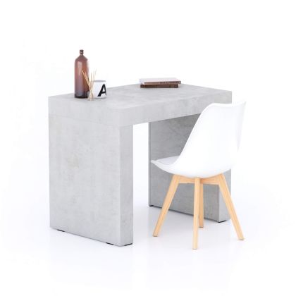 Evolution Desk 90x60, Concrete Grey with Two Legs
