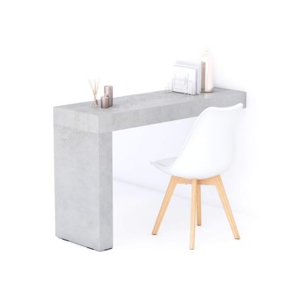 Evolution Desk 120x40, Concrete Grey with One Leg