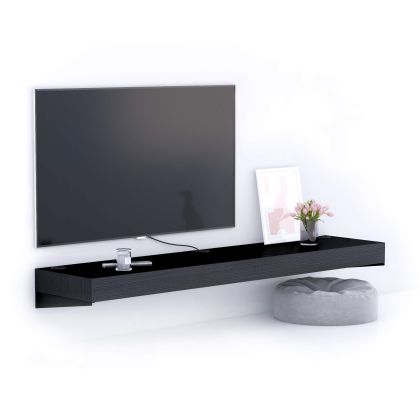 Floating tv stand Evolution 180x40 with Wireless Charger, Ashwood Black main image