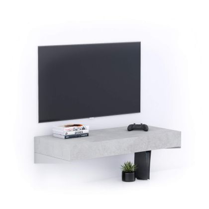 Floating tv stand Evolution 90x40, Concrete Effect, Grey main image