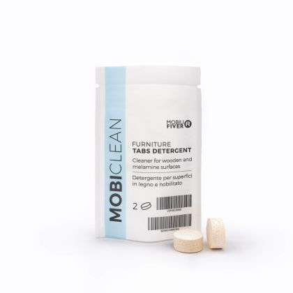 Mobiclean Detergent, Professional Formula For Melamine and Wood, 2 Tablets