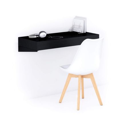 Evolution wall mounted desk 90x40, Ashwood Black main image