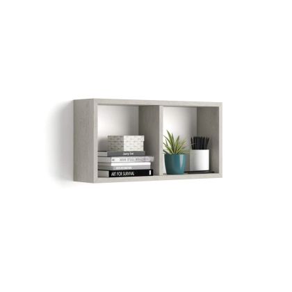 Wall-mounted Cube Shelf, First, Concrete Grey