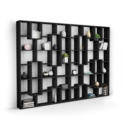 Iacopo XL Bookcase (236.4 x 321.6 cm), Ashwood Black