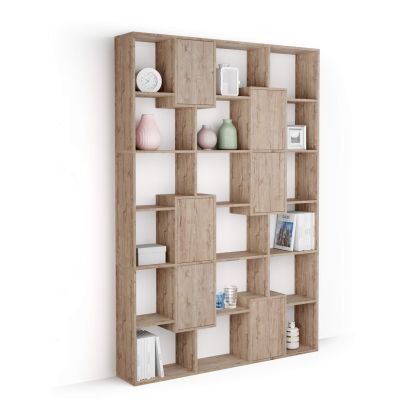 Iacopo M Bookcase with panel doors (160.8 x 236.4 cm), Oak