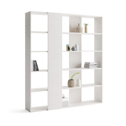 Rachele Modern Bookcase, Ashwood White