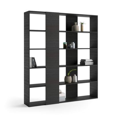 Rachele Modern Bookcase, Ashwood Black main image