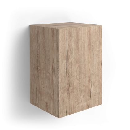 Iacopo cube wall unit with door, Oak
