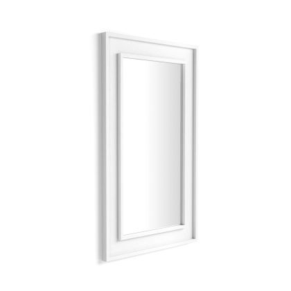 Espejo de pared Angelica, 112 x 67 cm, color Fresno blanco imagen principal