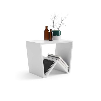 Table basse moderne Emma, Blanc Mat image principale