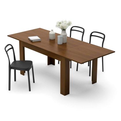 Mesa de cocina extensible Easy, 140(220)x90 cm, color Nogal