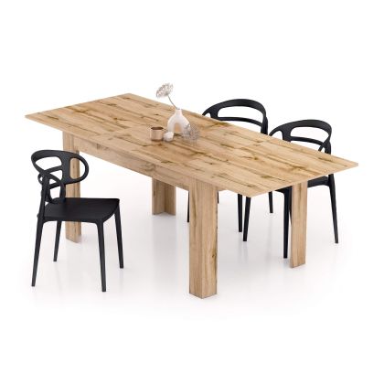 Extendable Dining Table, Easy, Rustic Oak